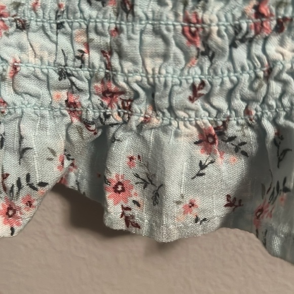 👧🏻Art Class baby blue blouse floral size 10/12 regencycore - Picture 6 of 6